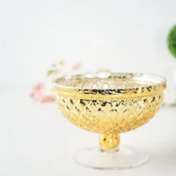 Gold Mercury Glass Compote Vase, Pedestal Bowl Centerpiece -Home Decor Promotional Store VASE PB001 8 GOLD 02.progressive aa932aff 41a8 4765 b8fb 40c1ee352bb8