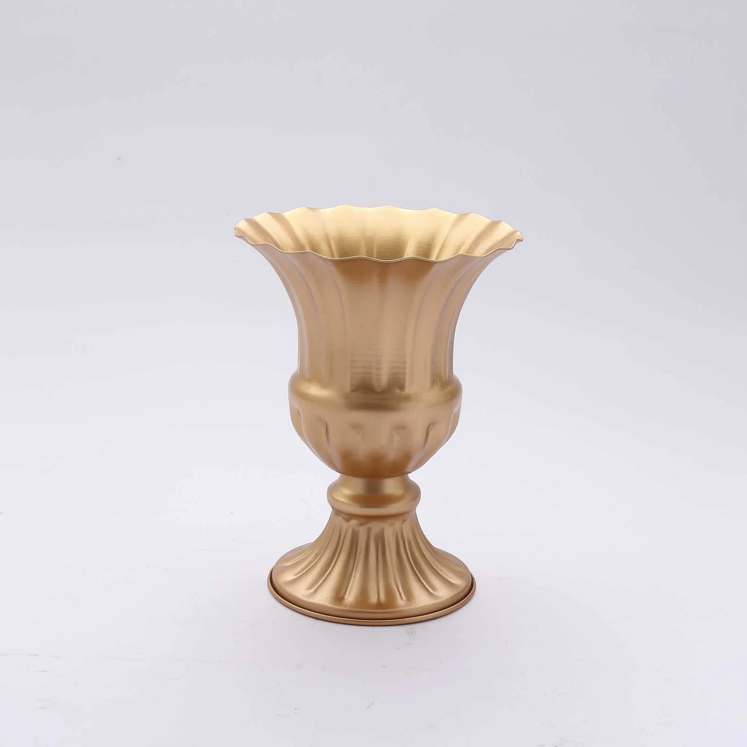 2 Pack Gold Metal Trumpet Style Flower Table Pedestal Vase, Antique Mini Compote Vase 6" 11 2 Pack Gold Metal Trumpet Style Flower Table Pedestal Vase, Antique Mini Compote Vase 6" - Image 11