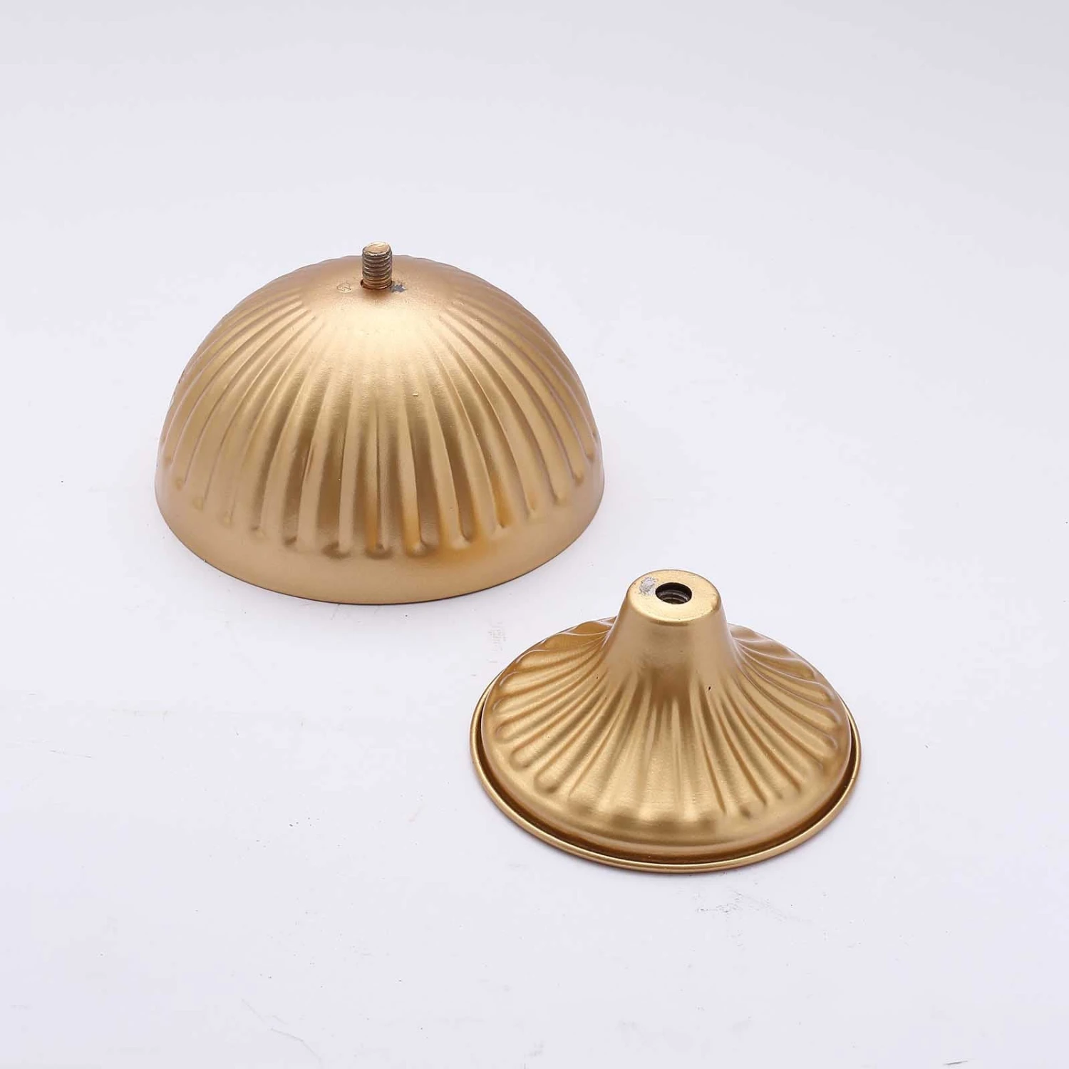 2 Pack Gold Metal Ribbed Bowl Style Flower Table Pedestal Vase, Antique Mini Compote Vase 4" 9 2 Pack Gold Metal Ribbed Bowl Style Flower Table Pedestal Vase, Antique Mini Compote Vase 4" - Image 9