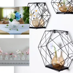 Set Of 3 | Glass Flower Bud Vases, Table Centerpiece Taper Candle Holders - Ribbed Design - Assorted Sizes -Home Decor Promotional Store VASE RND 001 SET EBC2.progressive 56022b74 e92f 46fa a4f8 e6c6bc3129dc