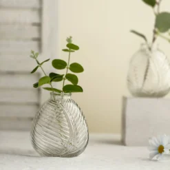4 Pack Embossed Glass Bud Vases, Round Embossed Leaf Flower Vases 5" 27 4 Pack Embossed Glass Bud Vases, Round Embossed Leaf Flower Vases 5" -Home Decor Promotional Store VASE RND 005 CLR D04.progressive 0e28fdae 710e 4199 ab87 b723eb83d187