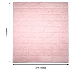 10 Pack Foam Brick Peel And Stick 3D Wall Tile Panels Covers 58sq.ft 25 10 Pack Foam Brick Peel And Stick 3D Wall Tile Panels Covers 58sq.ft -Home Decor Promotional Store WLL FOAM01 PINK 98.progressive c8e1d8ad 015a 431e 92c4 a70bc18cb6db