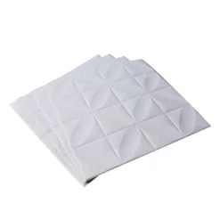 10 Pack 3D White Foam Self Adhesive Wall Panels - Diamond Design 52 Sq Ft -Home Decor Promotional Store WLL FOAM02 WHT D08.progressive 8805a5c0 6309 4eaf a9b3 fc1879834db6