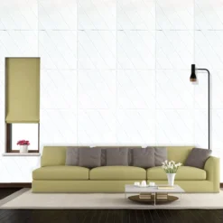 10 Pack 3D White Foam Self Adhesive Wall Panels - Alligator Skin Design 40 Sq Ft -Home Decor Promotional Store WLL FOAM03 WHT 02.progressive 3e3222b9 b534 46ca aa93 26baa6f0a2fb