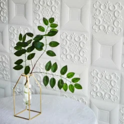 10 Pack 3D White Foam Self Adhesive Wall Panels - French Design 52 Sq Ft -Home Decor Promotional Store WLL FOAM04 WHT D08.progressive 2bd9ab17 3bda 4bae 8693 034972b28f75