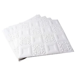 10 Pack 3D White Foam Self Adhesive Wall Panels - French Design 52 Sq Ft -Home Decor Promotional Store WLL FOAM04 WHT D10.progressive 2c98f0c7 dabe 4117 905e 8b77dc8e60fb