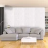 10 Pack 3D White Foam Self Adhesive Wall Panels - French Design 52 Sq Ft