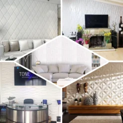 10 Pack 3D White Foam Self Adhesive Wall Panels - Diamond Design 52 Sq Ft -Home Decor Promotional Store WLL FOAM0x WHT EBC2.progressive ca9000e2 981d 43a2 818c 22571e06eb58