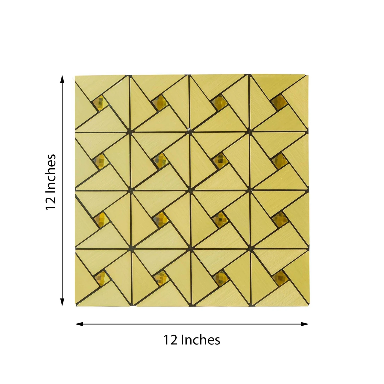 10 Pack Peel And Stick Backsplash Tiles, Rhinestone Studded 3D Metal Wall Panels 10 Sq Ft 4 10 Pack Peel And Stick Backsplash Tiles, Rhinestone Studded 3D Metal Wall Panels 10 Sq Ft - Image 4