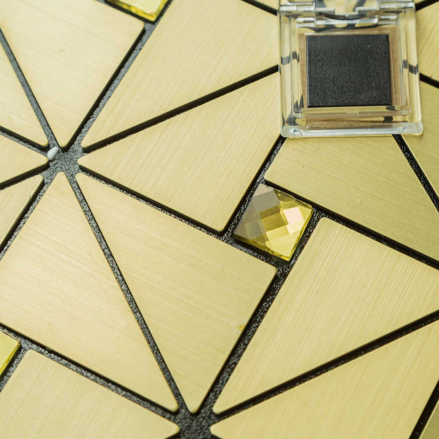 10 Pack Peel And Stick Backsplash Tiles, Rhinestone Studded 3D Metal Wall Panels 10 Sq Ft 9 10 Pack Peel And Stick Backsplash Tiles, Rhinestone Studded 3D Metal Wall Panels 10 Sq Ft - Image 9