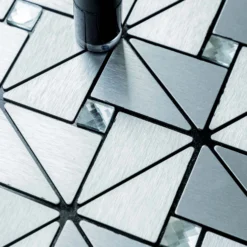 10 Pack Peel And Stick Backsplash Tiles, Rhinestone Studded 3D Metal Wall Panels 10 Sq Ft 28 10 Pack Peel And Stick Backsplash Tiles, Rhinestone Studded 3D Metal Wall Panels 10 Sq Ft -Home Decor Promotional Store WLL METAL02 SILV D01