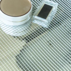 10 Pack Peel And Stick Backsplash, Mosaic Mirror Wall Tiles 10 Sq Ft -Home Decor Promotional Store WLL MIRR01 SILV D03