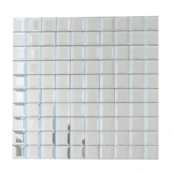 10 Pack Peel And Stick Backsplash Mirror Wall Tiles 10 Sq Ft -Home Decor Promotional Store WLL MIRR02 SILV D02