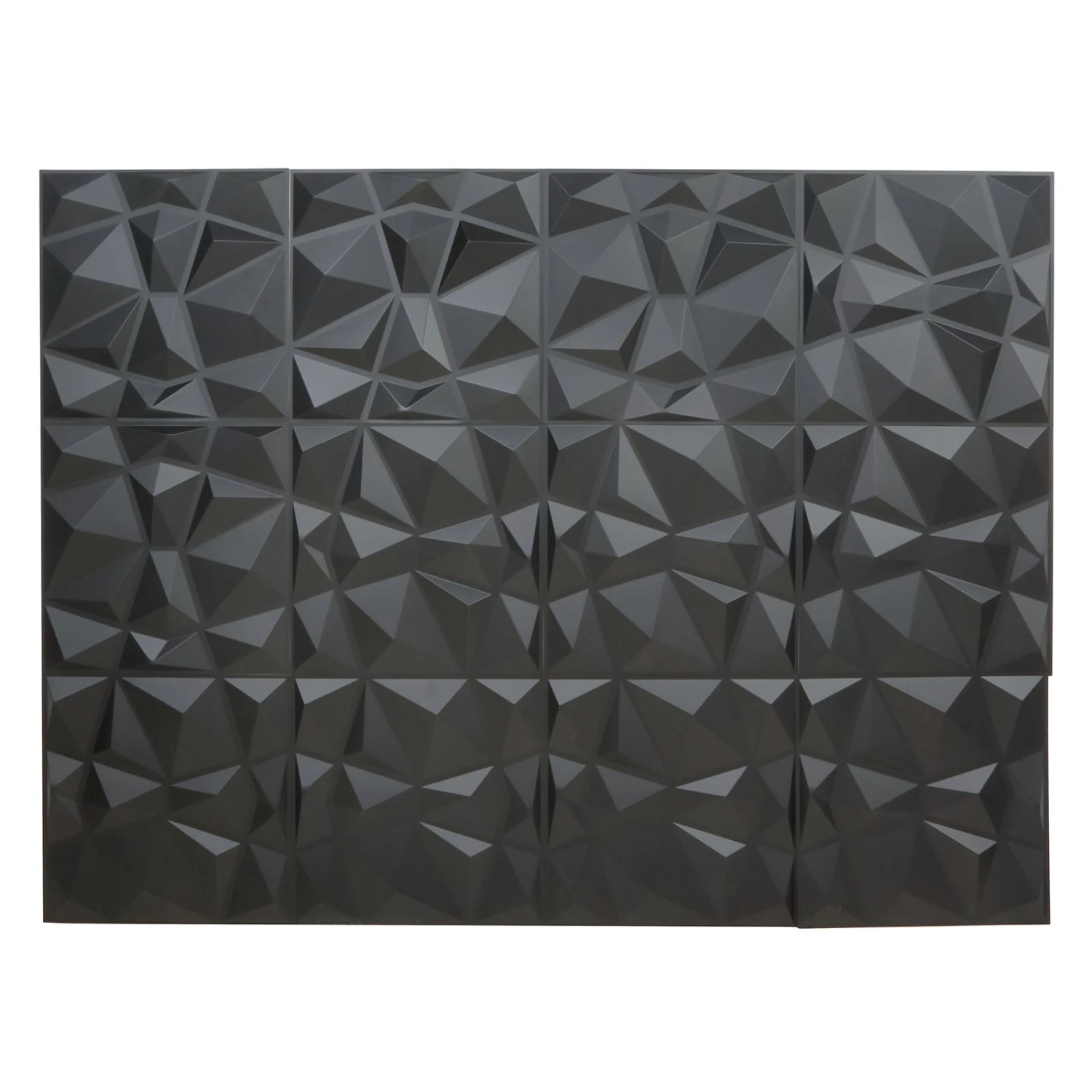 12 Pack Matte 3D Diamond Textured Stick On Wall Panels, PVC Waterproof Wall Tiles 20"X20" 16 12 Pack Matte 3D Diamond Textured Stick On Wall Panels, PVC Waterproof Wall Tiles 20"X20" - Image 16