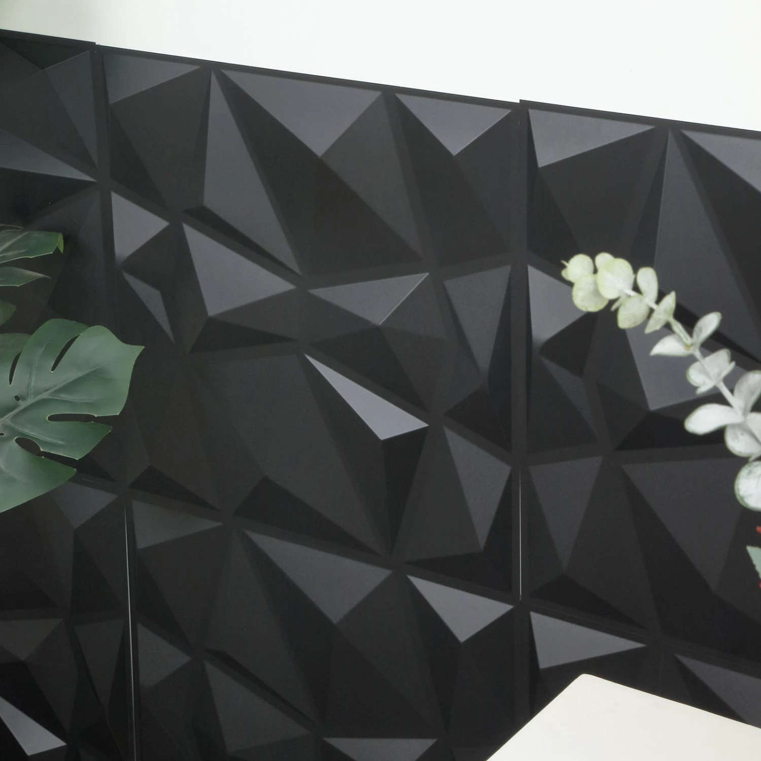 12 Pack Matte 3D Diamond Textured Stick On Wall Panels, PVC Waterproof Wall Tiles 20"X20" 13 12 Pack Matte 3D Diamond Textured Stick On Wall Panels, PVC Waterproof Wall Tiles 20"X20" - Image 13