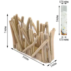 Natural Rectangle Driftwood Wooden Flower Vase With Glass Tubes, Cylinder Glass Hydroponic Vase 7" Tall 5" 19 Natural Rectangle Driftwood Wooden Flower Vase With Glass Tubes, Cylinder Glass Hydroponic Vase 7" Tall 5" -Home Decor Promotional Store WOD CAND 011 NAT 98.progressive e1a1d94f ef47 47f4 b2dc 7d0ba32a5289