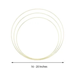 Gold Metal Hoop Wreath - Floral Hoop Set - Dreamcatcher Hoops -Home Decor Promotional Store WOD HOPMET1 1620 GOLD 98.progressive 0c80cb70 10c7 4dde ac4e cc01e7fe96d6