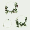 Gold Metal Hoop Wreath - Floral Hoop Set - Dreamcatcher Hoops