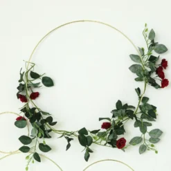 Gold Metal Hoop Wreath - Floral Hoop Set - Dreamcatcher Hoops -Home Decor Promotional Store WOD HOPMET1 1620 GOLD 02