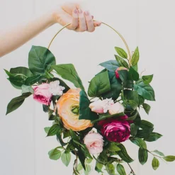 Gold Metal Hoop Wreath - Floral Hoop Set - Dreamcatcher Hoops -Home Decor Promotional Store WOD HOPMET1 712 GOLD 14