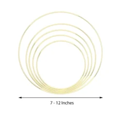 Gold Metal Hoop Wreath - Floral Hoop Set - Dreamcatcher Hoops -Home Decor Promotional Store WOD HOPMET1 712 GOLD 98.progressive 498e6a0f b458 4821 92ce 1d3b3b5c031c