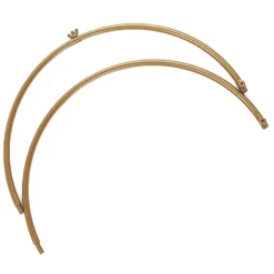 Gold Double Metal Hoop Centerpiece, Flower Stand 24" 16" -Home Decor Promotional Store WOD HOPMET3 1624 GOLD D09