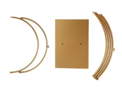 Gold Double Metal Hoop Centerpiece, Flower Stand 24" 16" -Home Decor Promotional Store WOD HOPMET3 1624 GOLD D12