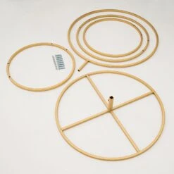 4-Tiered Hoop Pillar Flower Stand, Metal Arch Table Centerpiece - Hoop Wreath 5ft -Home Decor Promotional Store WOD HOPMET4 05 GOLD