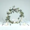 Round Arch Centerpiece, Metal Hoop Wreath Tabletop Decor 20"
