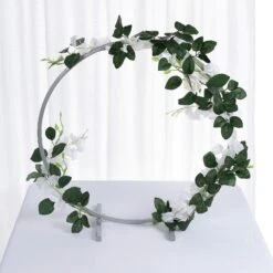 Round Arch Centerpiece, Metal Hoop Wreath Tabletop Decor 20" 28 Round Arch Centerpiece, Metal Hoop Wreath Tabletop Decor 20" -Home Decor Promotional Store WOD HOPMET5 20 SILV 01.progressive cacb765a 07ab 447a ad1a 7a4286ed7cba