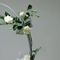 Round Arc Centerpiece, Metal Hoop Wreath Tabletop Decor 24" -Home Decor Promotional Store WOD HOPMET5 24 SILV D04.progressive 0ab1dfa8 606f 41bb a203 e5cfd6a7175a