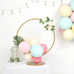 Gold Column With Hoop Flower Pillar Stand, Metal Arch Table Centerpiece – Height Adjustable -Home Decor Promotional Store WOD HOPMET7 4 GOLD 01.progressive 21fbac9f 35ec 4611 ac63 d22cab95311d