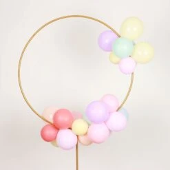 Gold Column With Hoop Flower Pillar Stand, Metal Arch Table Centerpiece – Height Adjustable -Home Decor Promotional Store WOD HOPMET7 6 GOLD D02.progressive 829831a6 d8b7 491a 84c8 16e23269e0d1