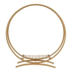 Gold Metal Double Frame Hoop Flower Table Centerpiece, Dessert Display Stand 24" -Home Decor Promotional Store WOD HOPMET8 24 GOLD D06