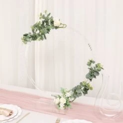 Clear Acrylic Table Arch Hoop Stand Centerpiece, Round Wreath Tabletop Decor 26" -Home Decor Promotional Store WOD HOPPLST1 24 CLR D18.progressive 698ddb60 7e0c 422f 8003 c6d581d26369