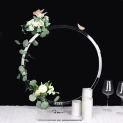 Clear Acrylic Table Arch Hoop Stand Centerpiece, Round Wreath Tabletop Decor 26" -Home Decor Promotional Store WOD HOPPLST1 24 CLR D26.progressive e683c670 ac6c 4cdf 944a b110211dc991