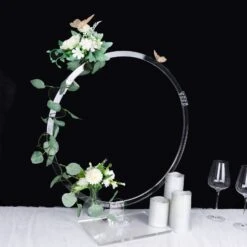 Clear Acrylic Table Arch Hoop Stand Centerpiece, Round Wreath Tabletop Decor 26" -Home Decor Promotional Store WOD HOPPLST1 24 CLR D27.progressive 4df04396 2098 4e8e 91ee a0a90cba8185