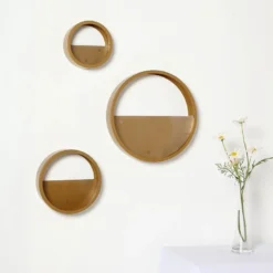 Set Of 3 | Half Moon Wall Planters, Round Metal Wall Hanging Planter, Modern Indoor/Outdoor Terrarium - 6"|8"|12" -Home Decor Promotional Store WOD HOPSHLF RND2 GOLD D06 760x760 883f7683 67e2 427c b2be 01926ce091f9