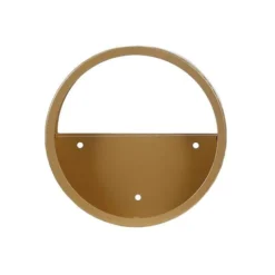 Set Of 3 | Half Moon Wall Planters, Round Metal Wall Hanging Planter, Modern Indoor/Outdoor Terrarium - 6"|8"|12" -Home Decor Promotional Store WOD HOPSHLF RND2 GOLD D10 grande.progressive 738d6d41 8580 48ec b70e 39a100013a2b