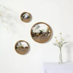 Set Of 3 | Half Moon Wall Planters, Round Metal Wall Hanging Planter, Modern Indoor/Outdoor Terrarium - 6"|8"|12" -Home Decor Promotional Store WOD HOPSHLF RND2 GOLD 01.progressive 47efba34 1dd2 4667 9b95 6e5bd70098a8