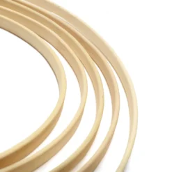 Set Of 5 - Natural Wooden Rings For Crafts, Floral Hoop Wreath Wall Hanging Decor 18 Set Of 5 - Natural Wooden Rings For Crafts, Floral Hoop Wreath Wall Hanging Decor -Home Decor Promotional Store WOD HOPWOD1 712 NAT D010