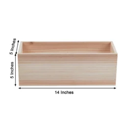 Tan Wood Planter Box, Plant Holder With Removable Plastic Liners -Home Decor Promotional Store WOD PLNT01 14X5 TAN 98.progressive 7a3c2976 2b3a 4819 8be5 4b3ec3aa0e40