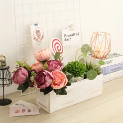 Whitewash Wood Planter Box Set With Plastic Liners -Home Decor Promotional Store WOD PLNT01 14x5 WHT 01.progressive 887b4a77 ca7e 45ca bdbb 95c3d1b1cddc