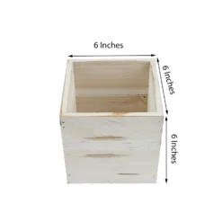 Whitewash Wood Planter Box Set With Plastic Liners -Home Decor Promotional Store WOD PLNT01 6x6 WHT 98.progressive d024b1eb 630d 485e 8e92 485af8d5bf47