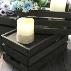 Set Of 3 | Rustic Wooden Crates Decorative Vintage Planter, Storage Container, Display Riser 25 Set Of 3 | Rustic Wooden Crates Decorative Vintage Planter, Storage Container, Display Riser -Home Decor Promotional Store WOD PLNT03 SET DKBN D01.progressive eb6ee660 7188 44f8 934d 5d9b423b22dd