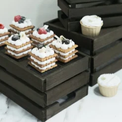 Set Of 3 | Rustic Wooden Crates Decorative Vintage Planter, Storage Container, Display Riser 27 Set Of 3 | Rustic Wooden Crates Decorative Vintage Planter, Storage Container, Display Riser -Home Decor Promotional Store WOD PLNT03 SET DKBN D05.progressive 7e0c817f 1d2f 4f2e 9b2b 628a7f48143e