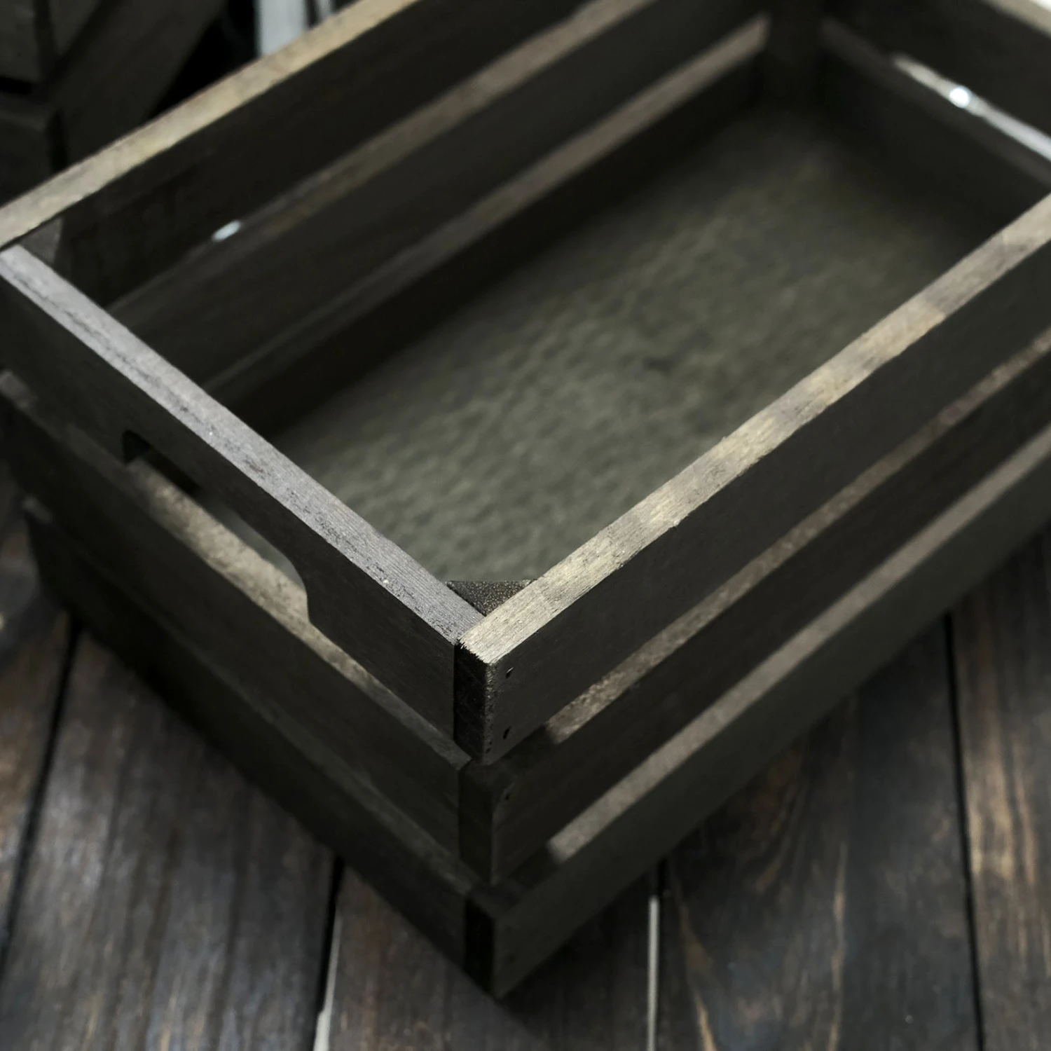 Set Of 3 | Rustic Wooden Crates Decorative Vintage Planter, Storage Container, Display Riser 12 Set Of 3 | Rustic Wooden Crates Decorative Vintage Planter, Storage Container, Display Riser - Image 12