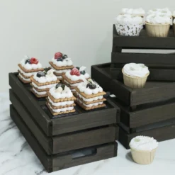 Set Of 3 | Rustic Wooden Crates Decorative Vintage Planter, Storage Container, Display Riser 22 Set Of 3 | Rustic Wooden Crates Decorative Vintage Planter, Storage Container, Display Riser -Home Decor Promotional Store WOD PLNT03 SET DKBN D07.progressive 703949bc 8dbe 4eeb 9acb d20ab6373c5e