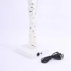 White Lighted Birch Tree With Battery Operated LED Fairy Lights, Rechargeable Warm White Light Up Tree Lamp - 2ft 23 White Lighted Birch Tree With Battery Operated LED Fairy Lights, Rechargeable Warm White Light Up Tree Lamp - 2ft -Home Decor Promotional Store White Lighted Birch Tree with Battery Operated LED Fairy Lights 10