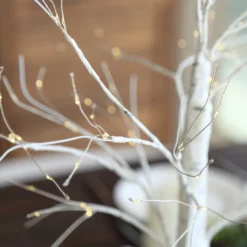 White Lighted Birch Tree With Battery Operated LED Fairy Lights, Rechargeable Warm White Light Up Tree Lamp - 2ft 16 White Lighted Birch Tree With Battery Operated LED Fairy Lights, Rechargeable Warm White Light Up Tree Lamp - 2ft -Home Decor Promotional Store White Lighted Birch Tree with Battery Operated LED Fairy Lights 4